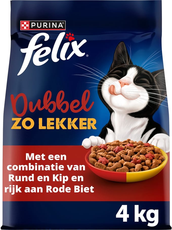 Felix Dubbel Zo Lekker - Rund & Kip - 4 x 4kg