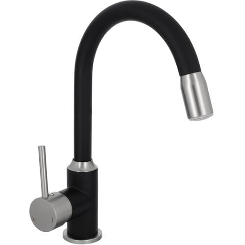 LIVARNO LED-keukenkraan (satijnzwart)