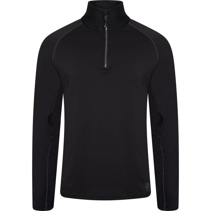 Dare 2B Heren Fuser Core Stretch Half Zip Thermo Top (Zwart)