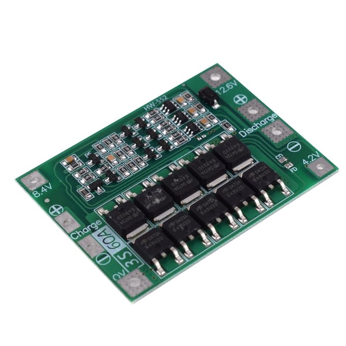 3S 60A Li-ion celbeschermingsbord Verbeterde versie Lithiumbatterijen BMS geïntegreerde schakelingen 3S 60A
