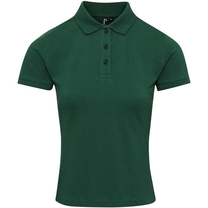 Premier Dames/Dames Coolchecker Plus Poloshirt (Fles groen)