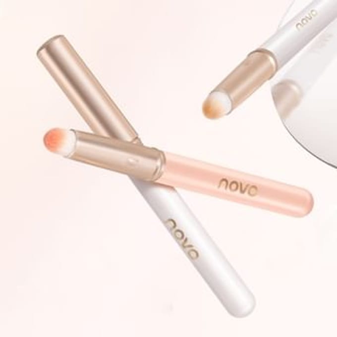 NOVO - Precision Multi-Use Round Soft Brush - 2 Colors 02# Pink