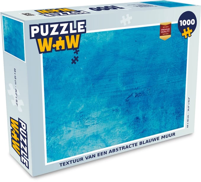 Puzzel Verf - Muur - Blauw - Legpuzzel - Puzzel 1000 stukjes volwassenen