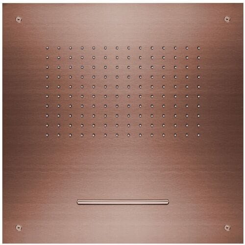 Herzbach DESIGN iX PVD Recessed ceiling rain shower Multifunction 2 square 50 x 50 cm 21.650200.2.39
