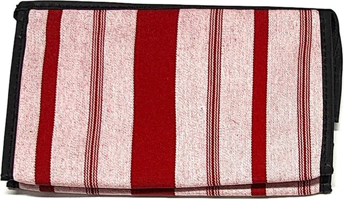 Rojafit - Make-up Tasje - Retro Style - Red Stripe - Afmeting: 18 x 5,5 x 11 cm.