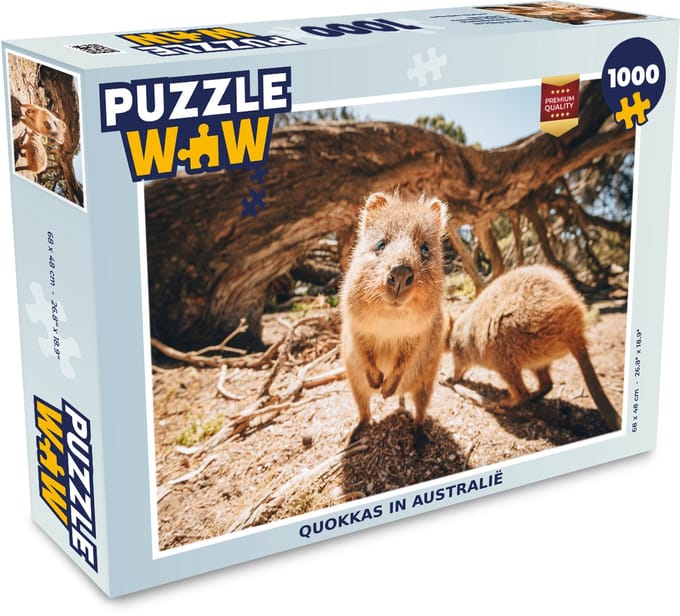 Puzzel Quokkas in Australië - Legpuzzel - Puzzel 1000 stukjes volwassenen