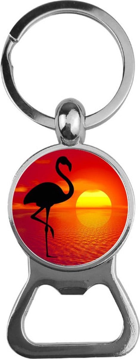 Bieropener Glas - Flamingo