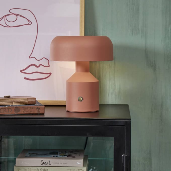 IT´S ABOUT ROMI IT'S ABOUT ROMI tafellamp Porto, 30 cm, terracotta, metaal