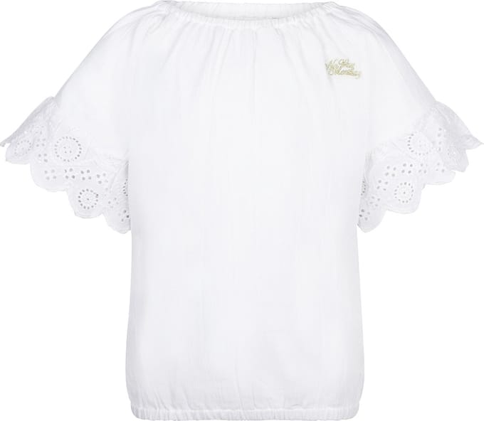 No Way Monday - Meisjes shirt - White - Maat 110