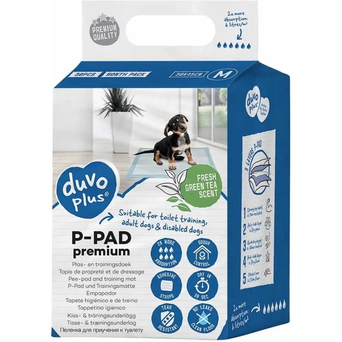 Duvo+ P-Pad Premium Groene Theegeur 30 Stuks M - 30x45cm