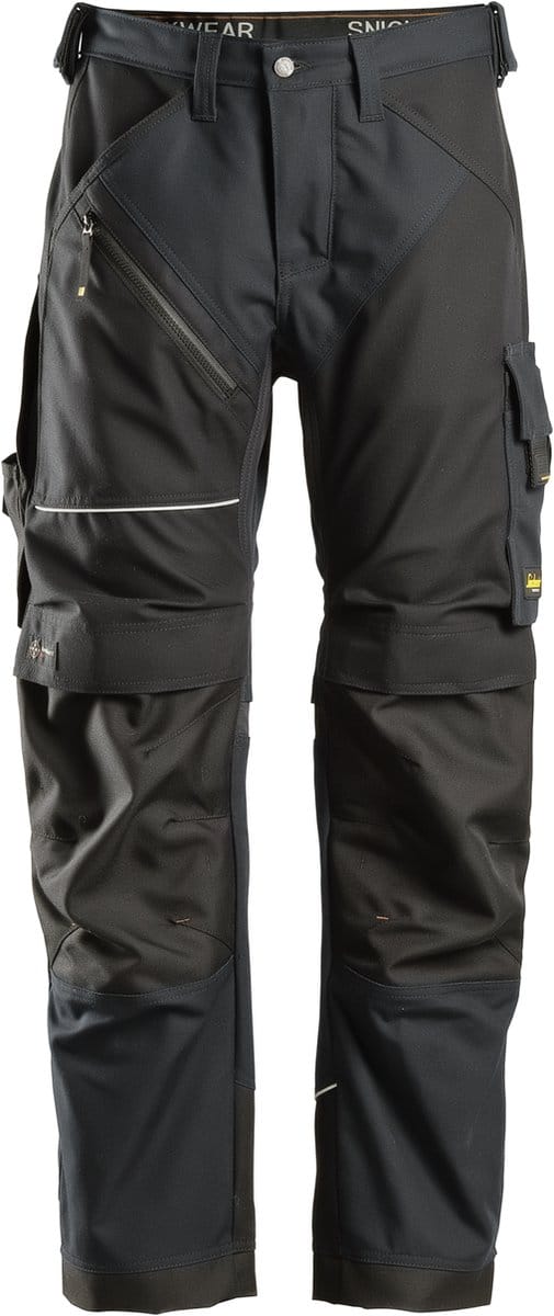Snickers 6314 RuffWork, Canvas+ Werkbroek+ - Zwart/Zwart - 156