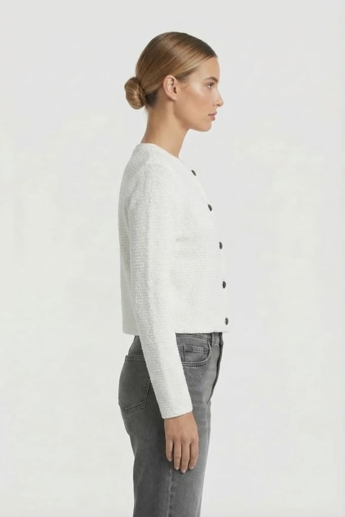 Comma  Cardigan White Größe: 46 | Cardigans Outlet | Damen | Weiß