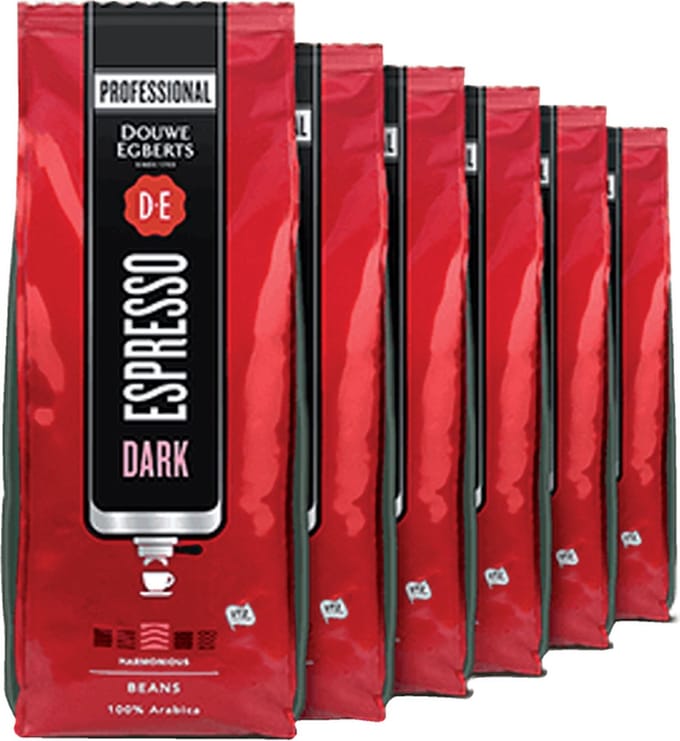 Douwe Egberts espresso bonen dark roast - 6 x 1 kg