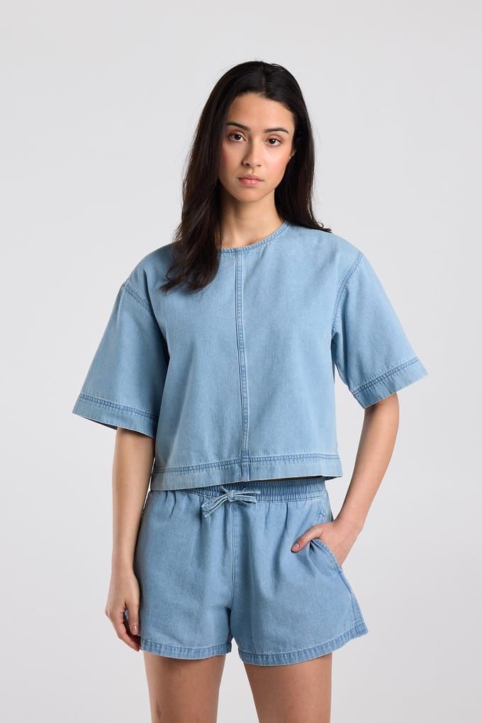 America Today Ilena Light Blue Taglia: S | Maglie Sportivi Outlet | Donna | Blu