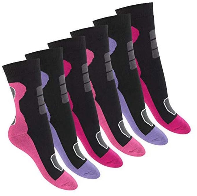 Dames Wintersokken - 6 Paar Warme Badstof Sokken met Thermo Effect