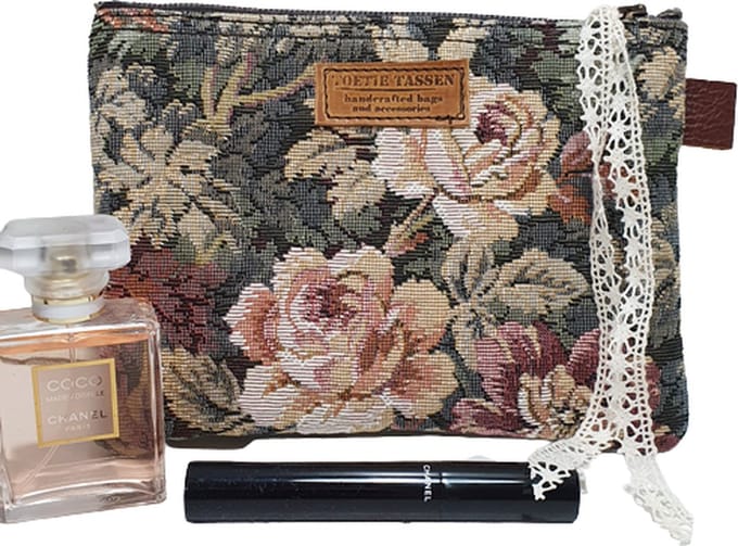 Toetie & Zo - Clutch - Etui - Makeuptas - Bloemen