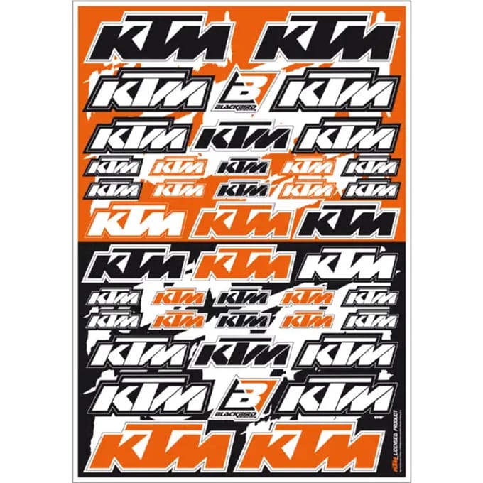 Kit Decoratie Moto Stickers PVC Blackbird Racing KTM