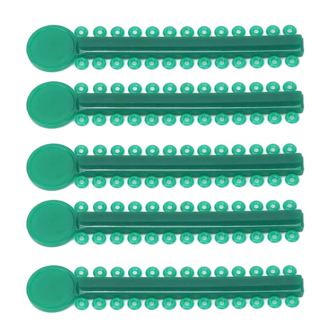40 pièces Ligatures Élastiques Orthodontiques Liens Élastiques en Caoutchouc pour Appareils Dentaires blue