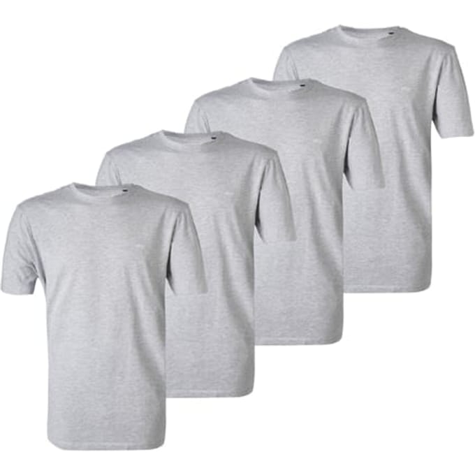 McGregor Premium T-shirt 4-pack Grey Taglia: XXL | Magliette basic Outlet | Uomo | Grigio