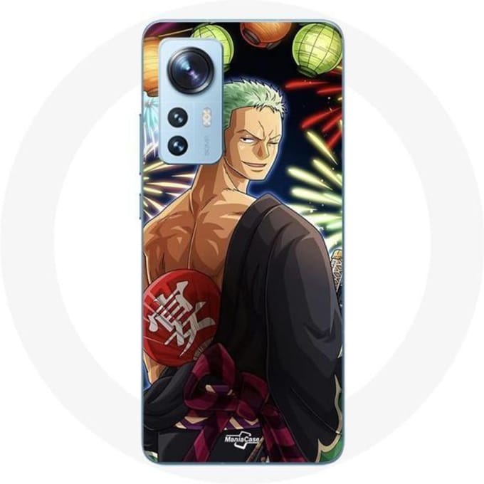 Coque pour Xiaomi Mi 12 / 12X One Piece Joyeux noël Zoro Anime Manga