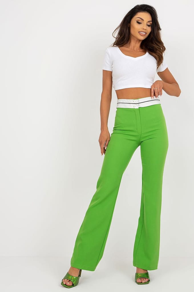 Tailored Ease Look Pants - Green / XL