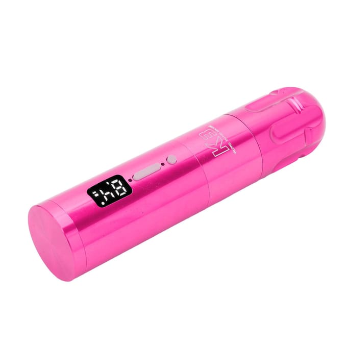 Draadloze Roterende Tattoo Pen Verstelbare Liner Shader 1900mAh Batterijen RCA Coreless Motor Tattoo rozerode kleur