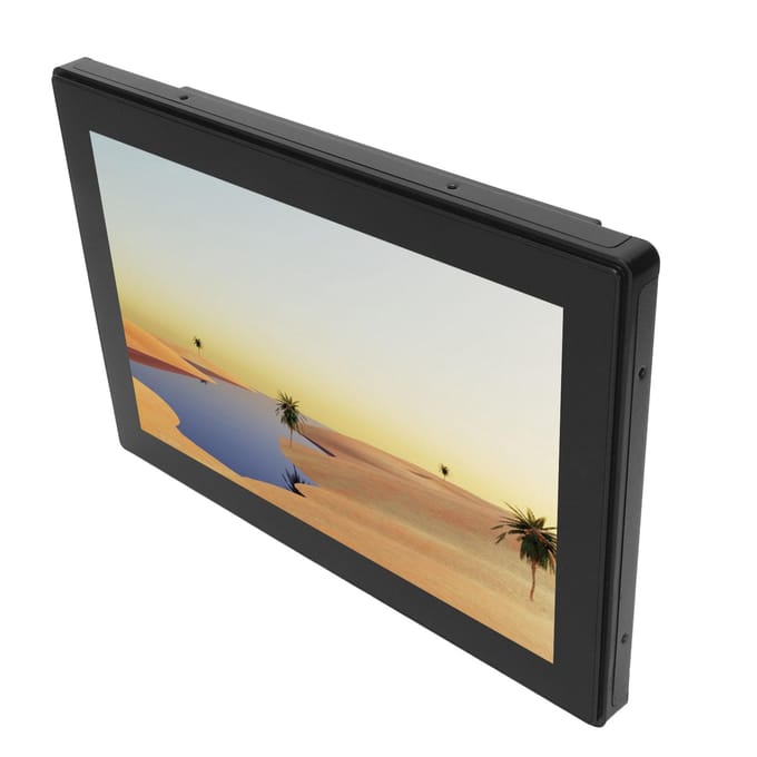 10,1-inch Touchscreen Monitor 1280x800 High Definition Multimedia Interface VGA USB IPS Monitor EU Plug beige