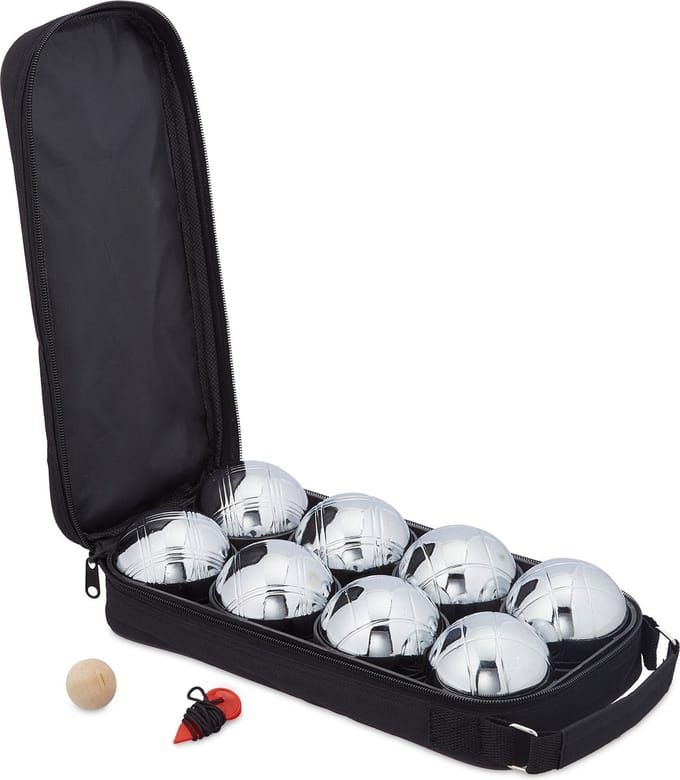 Jeu de boules set - met 8 ballen - accessoires