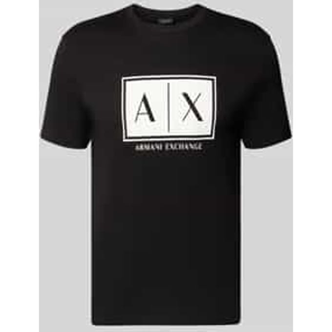 T-shirt met logo en ronde hals