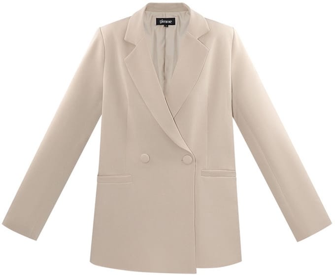 Yehwang - Blazer - Beige- Maat S