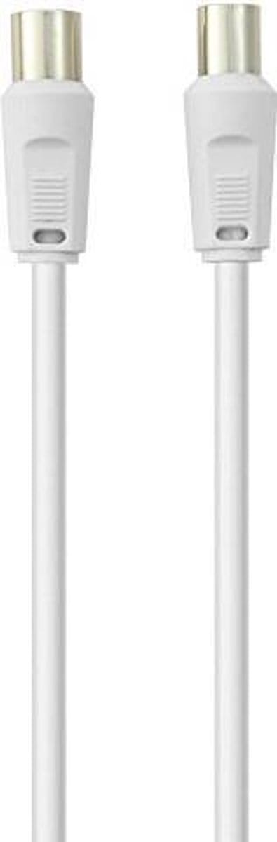 Belkin Antenne, Satelliet Aansluitkabel [1x Antennestekker 75 Ω - 1x Antennebus 75 Ω] 5.00 m 75 dB Wit