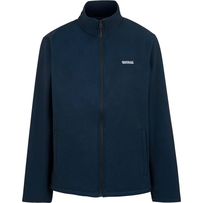 Regatta Heren Cera V Wind Resistant Soft Shell Jas (Navy Marl/Moonlight Denim)