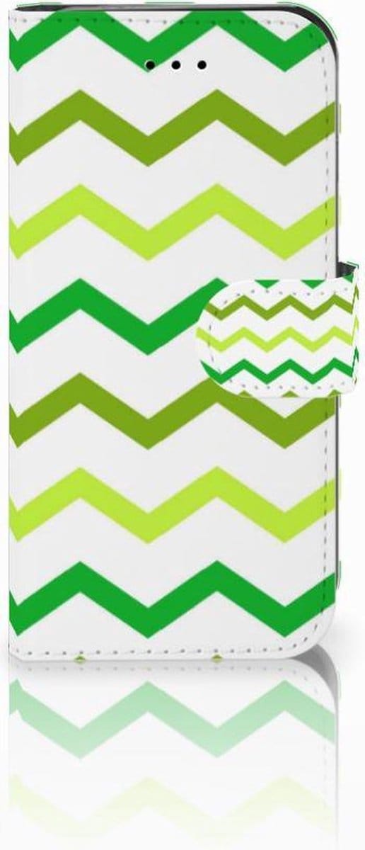 iPhone 7 | 8 | SE (2020) | SE (2022) Telefoon Hoesje Zigzag Groen