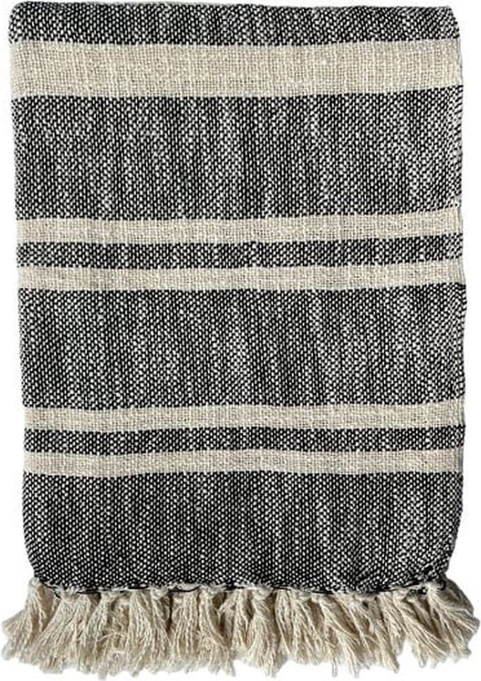 Plaid Bahia Black 2x10x130cm