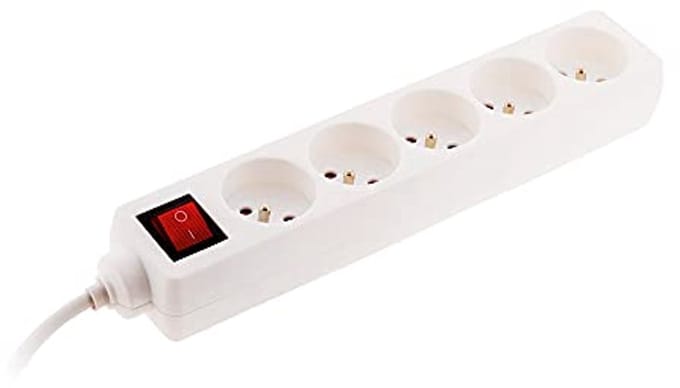 Set van 10 inbouwdozen Ø65x40mm - met schroeven en klauwen - Rood