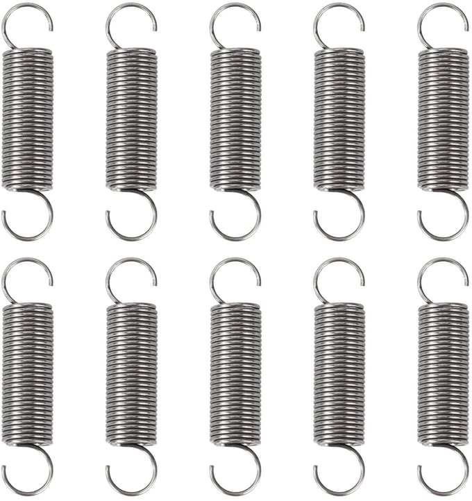 Set van 10 RVS Trekveren 45mm Dubbele Haak 0.9mm Draaddiameter