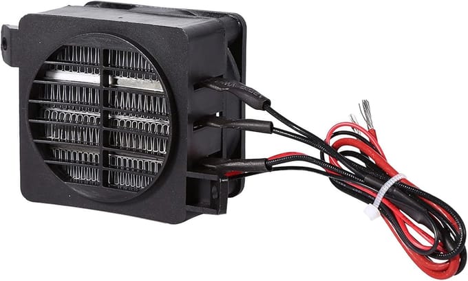 PTC Warmtestraler - Luchtverwarmer Ventilator - Ruimte Verwarmen - Energiebesparend PTC - 100 W - Wit