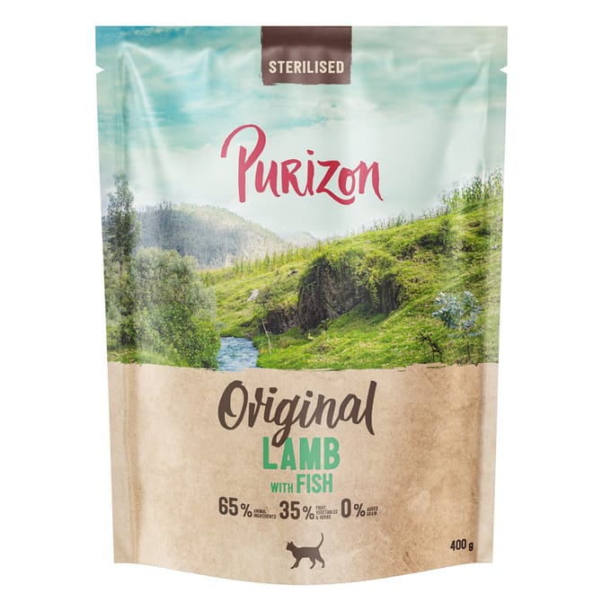 Purizon Cat Sterilised Lam en Vis - Nieuw Receptuur: 400 g