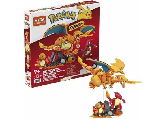 Mega Bloks Pokemon Pokemon Charmander Evolution set Bekende knuffels