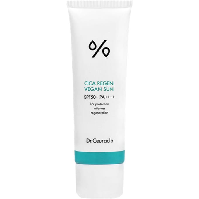 Dr.Ceuracle Cica Regen Vegan Zonnebrandcrème SPF50+ PA++++ Hydraterende Zonnebrandcrème 50ml white