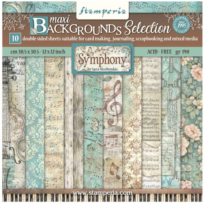 Stamperia Scrapbook blok "Symphony Backgrounds"