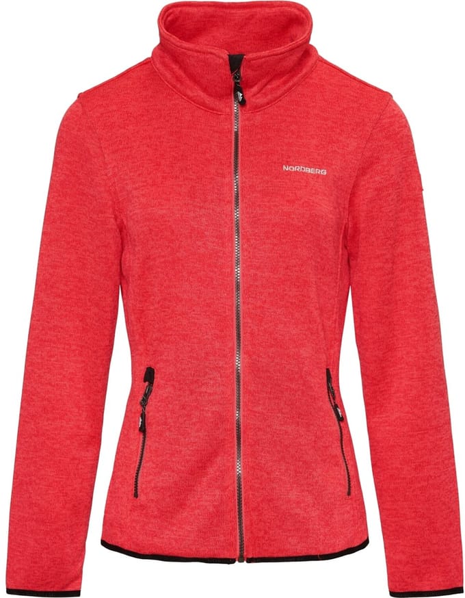 Nordberg Andrea Fleece Vest - Dames - Rood melange - Maat 3XL