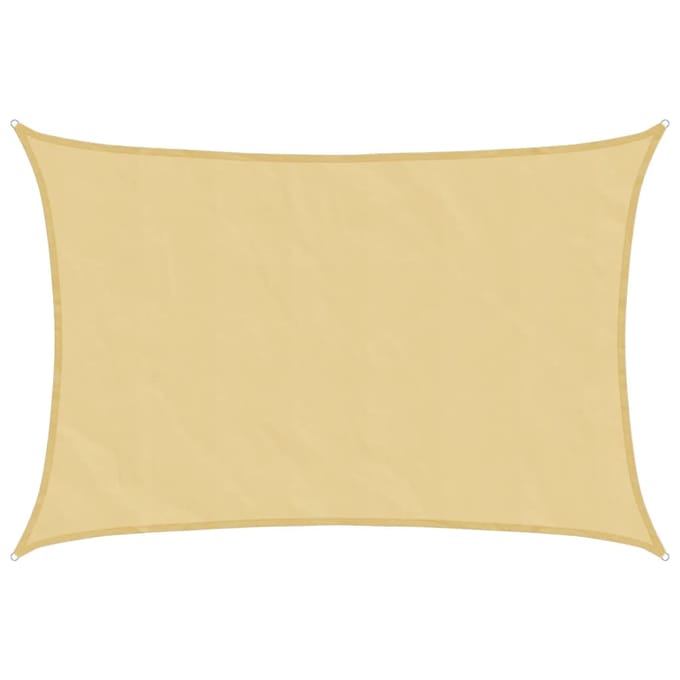 vidaXL - Zonnezeil - 4,5x3,5 - m - 100% - polyester - oxford - zandkleurig