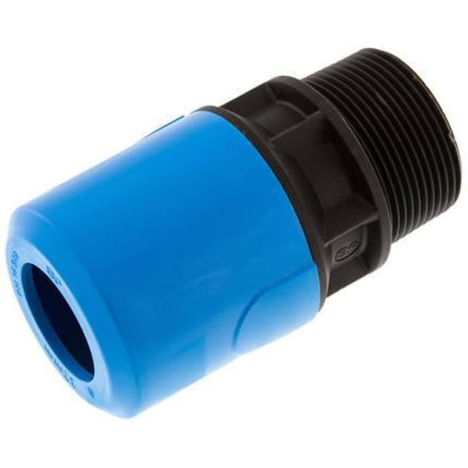 32mm x R1 1/2'' PA/POM Insteekfitting Buitendraad NBR