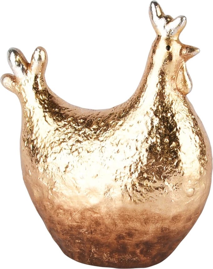 Dekoratief | Kip zittend, goud, TC, 15x8x17cm | A250735