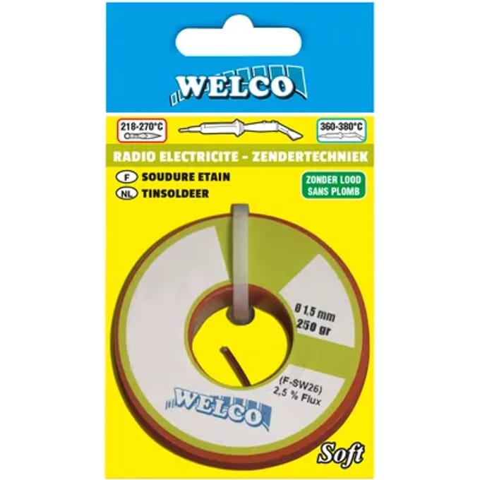 Welco Tinsoldeer Zonder Lood 1,5mm 50gr