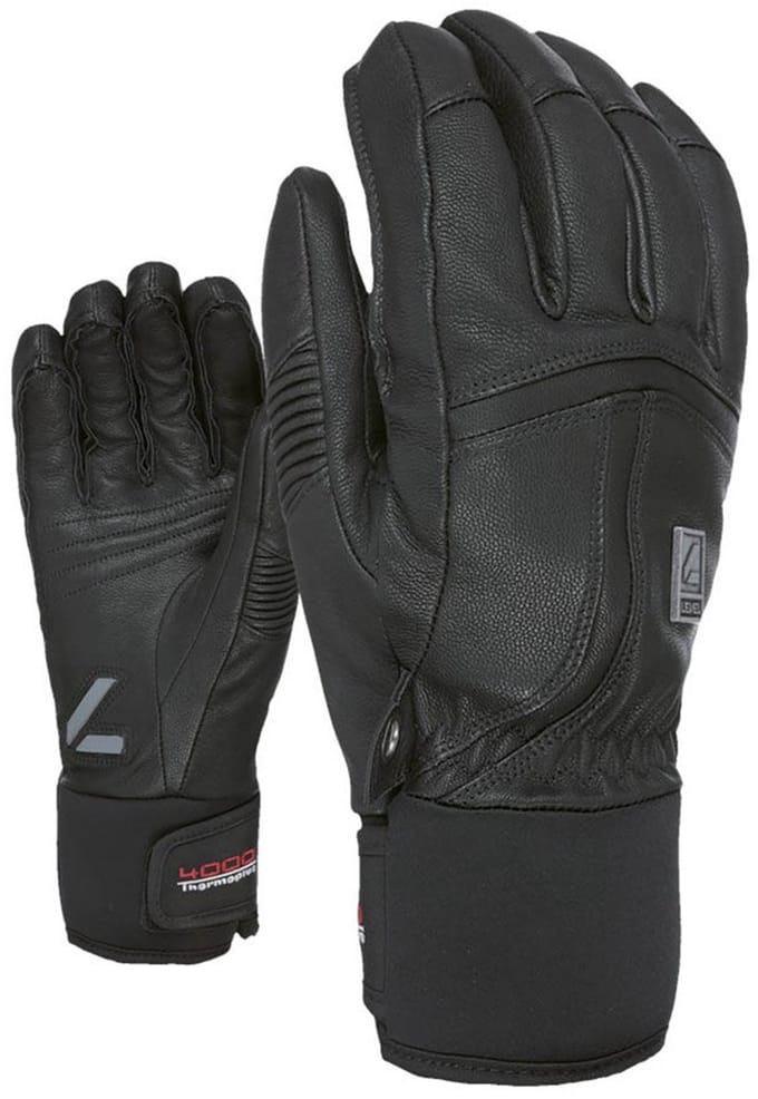 Level Off Piste Leather Handschoenen Zwart S Man