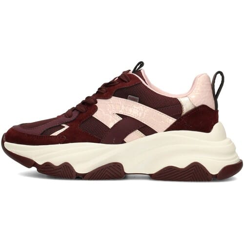 POSH by Poelman GIGI Dames Sneakers - Bordeaux met combinatie