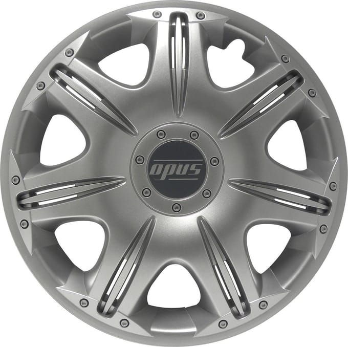 Carpoint Wieldoppen Opus 15 Inch Abs Zilver Set Van 4