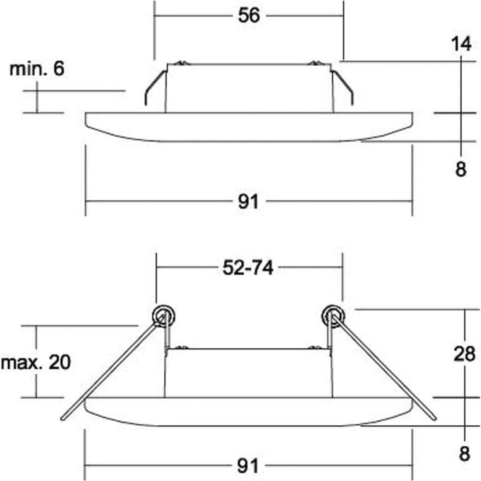 BRUMBERG Adapt LED inbouwdownlight wit